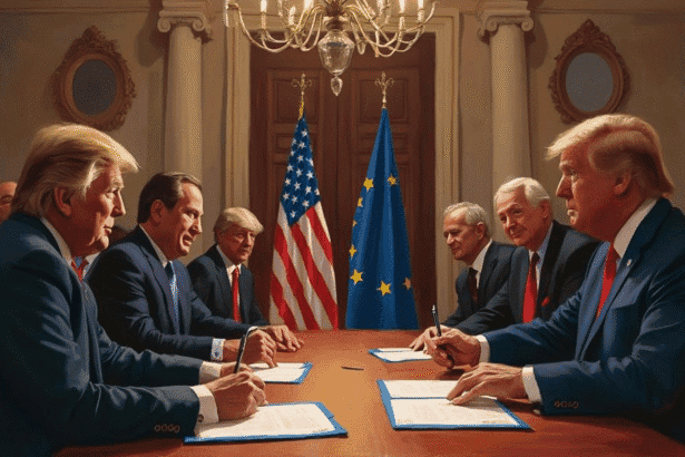 Trump Announces New US-EU Trade Deal in Scotland