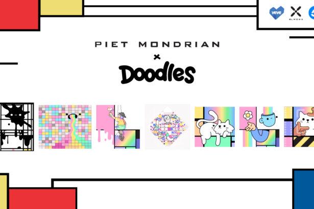 Piet Mondrian x Doodles: Five Iconic Masterworks Reimagined as Digital Collectibles & Art Prints